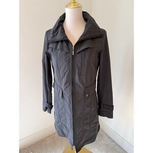 Cole Haan Black Raincoat Womens
